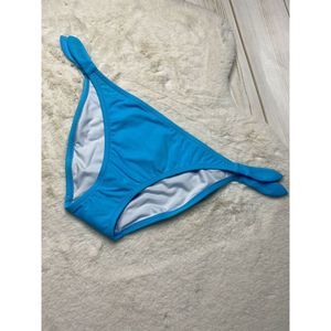 VICTORIA SECRET Aqua Blue Tie Bikini Bottom S